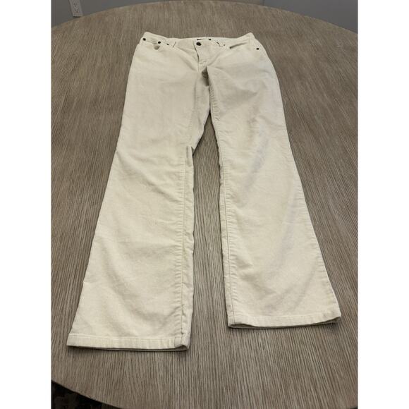 Lauren Jeans Co. Pants - Lauren Jeans Co Ralph Lauren Cream Corduroy Pants Women's Sz 8 Bootcut Academia